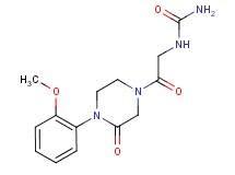 N-{2-[4-(2-methoxyphenyl)-3-oxo-1-piperazinyl]-2-oxoethyl}urea