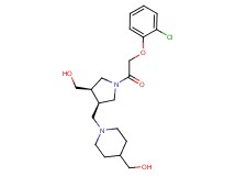 ((3R*,4R*)-1-[(2-chlorophenoxy)acetyl]-4-{[4-(hydroxymethyl)piperidin-1-yl]methyl}pyrrolidin-3-yl)methanol
