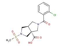 (3aR*,6aR*)-2-(2-chlorobenzoyl)-5-(methylsulfonyl)hexahydropyrrolo[3,4-c]pyrrole-3a(1H)-carboxylic acid