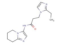 3-(2-ethyl-1H-imidazol-1-yl)-N-(5,6,7,8-tetrahydroimidazo[1,2-a]pyridin-3-yl)propanamide