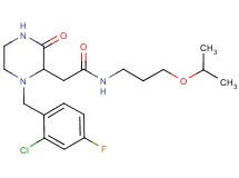 2-[1-(2-chloro-4-fluorobenzyl)-3-oxo-2-piperazinyl]-N-(3-isopropoxypropyl)acetamide