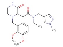 2-[1-(2,3-dimethoxybenzyl)-3-oxo-2-piperazinyl]-N-ethyl-N-[(1-methyl-1H-pyrazol-4-yl)methyl]acetamide