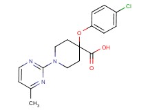 4-(4-chlorophenoxy)-1-(4-methylpyrimidin-2-yl)piperidine-4-carboxylic acid