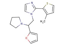 1-[2-(2-furyl)-2-pyrrolidin-1-ylethyl]-2-(3-methyl-2-thienyl)-1H-imidazole