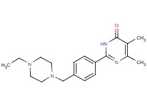 2-{4-[(4-ethylpiperazin-1-yl)methyl]phenyl}-5,6-dimethylpyrimidin-4(3H)-one