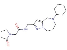 N-[(5-cyclohexyl-5,6,7,8-tetrahydro-4H-pyrazolo[1,5-a][1,4]diazepin-2-yl)methyl]-2-(2-oxopyrrolidin-1-yl)acetamide