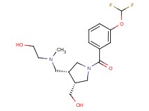 2-[{[(3R*,4R*)-1-[3-(difluoromethoxy)benzoyl]-4-(hydroxymethyl)pyrrolidin-3-yl]methyl}(methyl)amino]ethanol