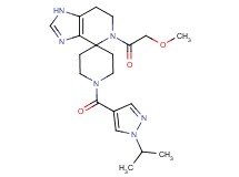 1'-[(1-isopropyl-1H-pyrazol-4-yl)carbonyl]-5-(methoxyacetyl)-1,5,6,7-tetrahydrospiro[imidazo[4,5-c]pyridine-4,4'-piperidine]