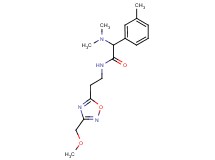 2-(dimethylamino)-N-{2-[3-(methoxymethyl)-1,2,4-oxadiazol-5-yl]ethyl}-2-(3-methylphenyl)acetamide