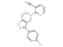 2-[3-(4-chlorophenyl)-6,7-dihydroisoxazolo[4,5-c]pyridin-5(4H)-yl]nicotinonitrile