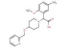 (2-methoxy-5-methylphenyl)[4-(pyridin-2-ylmethoxy)piperidin-1-yl]acetic acid