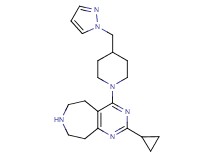 2-cyclopropyl-4-[4-(1H-pyrazol-1-ylmethyl)-1-piperidinyl]-6,7,8,9-tetrahydro-5H-pyrimido[4,5-d]azepine dihydrochloride