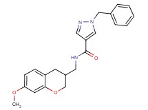 1-benzyl-N-[(7-methoxy-3,4-dihydro-2H-chromen-3-yl)methyl]-1H-pyrazole-4-carboxamide