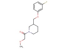 3-[(3-fluorophenoxy)methyl]-1-(methoxyacetyl)piperidine