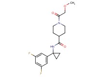 N-[1-(3,5-difluorophenyl)cyclopropyl]-1-(methoxyacetyl)piperidine-4-carboxamide