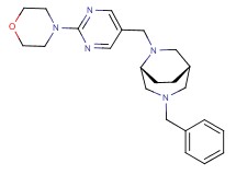 (1S*,5R*)-3-benzyl-6-[(2-morpholin-4-ylpyrimidin-5-yl)methyl]-3,6-diazabicyclo[3.2.2]nonane