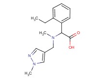 (2-ethylphenyl){methyl[(1-methyl-1H-pyrazol-4-yl)methyl]amino}acetic acid