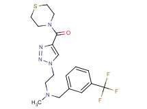 N-methyl-2-[4-(4-thiomorpholinylcarbonyl)-1H-1,2,3-triazol-1-yl]-N-[3-(trifluoromethyl)benzyl]ethanamine