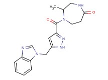 1-{[5-(1H-benzimidazol-1-ylmethyl)-1H-pyrazol-3-yl]carbonyl}-2-methyl-1,4-diazepan-5-one