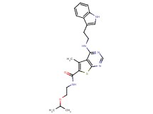 4-{[2-(1H-indol-3-yl)ethyl]amino}-N-(2-isopropoxyethyl)-5-methylthieno[2,3-d]pyrimidine-6-carboxamide