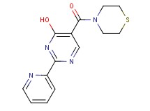 2-pyridin-2-yl-5-(thiomorpholin-4-ylcarbonyl)pyrimidin-4-ol