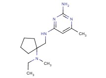 N~4~-({1-[ethyl(methyl)amino]cyclopentyl}methyl)-6-methylpyrimidine-2,4-diamine