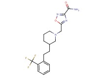 5-[(3-{2-[2-(trifluoromethyl)phenyl]ethyl}-1-piperidinyl)methyl]-1,2,4-oxadiazole-3-carboxamide