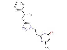 6-methyl-2-{2-[4-(2-phenylpropyl)-1H-1,2,3-triazol-1-yl]ethyl}pyrimidin-4(3H)-one