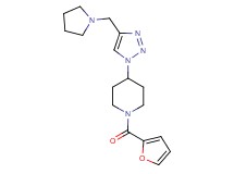 1-(2-furoyl)-4-[4-(1-pyrrolidinylmethyl)-1H-1,2,3-triazol-1-yl]piperidine trifluoroacetate