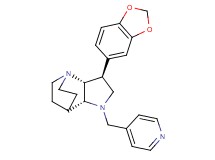 (2R*,3S*,6R*)-3-(1,3-benzodioxol-5-yl)-5-(4-pyridinylmethyl)-1,5-diazatricyclo[5.2.2.0~2,6~]undecane