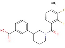 3-[1-(2,3-difluoro-4-methylbenzoyl)piperidin-3-yl]benzoic acid