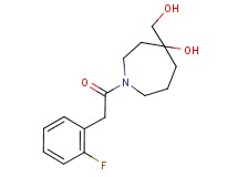 1-[(2-fluorophenyl)acetyl]-4-(hydroxymethyl)-4-azepanol