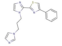 2-{1-[3-(1H-imidazol-1-yl)propyl]-1H-imidazol-2-yl}-4-phenyl-1,3-thiazole