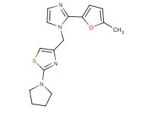4-{[2-(5-methyl-2-furyl)-1H-imidazol-1-yl]methyl}-2-pyrrolidin-1-yl-1,3-thiazole