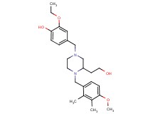 2-ethoxy-4-{[3-(2-hydroxyethyl)-4-(4-methoxy-2,3-dimethylbenzyl)-1-piperazinyl]methyl}phenol