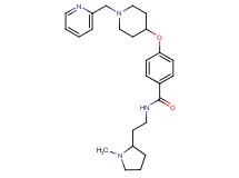 N-[2-(1-methyl-2-pyrrolidinyl)ethyl]-4-{[1-(2-pyridinylmethyl)-4-piperidinyl]oxy}benzamide