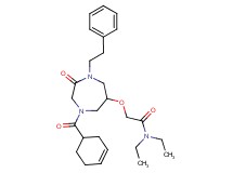 2-{[4-(3-cyclohexen-1-ylcarbonyl)-2-oxo-1-(2-phenylethyl)-1,4-diazepan-6-yl]oxy}-N,N-diethylacetamide
