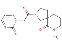 7-methyl-2-[(2-oxo-1(2H)-pyrimidinyl)acetyl]-2,7-diazaspiro[4.5]decan-6-one