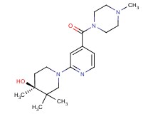 (4S*)-3,3,4-trimethyl-1-{4-[(4-methylpiperazin-1-yl)carbonyl]pyridin-2-yl}piperidin-4-ol