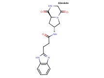 3-(1H-benzimidazol-2-yl)-N-[(7R,8aS)-1,4-dioxooctahydropyrrolo[1,2-a]pyrazin-7-yl]propanamide