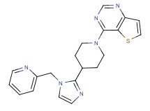 4-{4-[1-(pyridin-2-ylmethyl)-1H-imidazol-2-yl]piperidin-1-yl}thieno[3,2-d]pyrimidine
