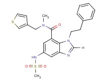 N-methyl-5-[(methylsulfonyl)amino]-1-(2-phenylethyl)-N-(3-thienylmethyl)-1H-benzimidazole-7-carboxamide
