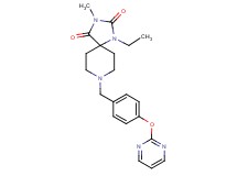 1-ethyl-3-methyl-8-[4-(2-pyrimidinyloxy)benzyl]-1,3,8-triazaspiro[4.5]decane-2,4-dione
