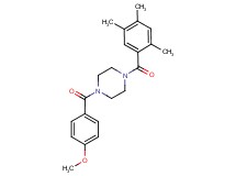 1-(4-methoxybenzoyl)-4-(2,4,5-trimethylbenzoyl)piperazine