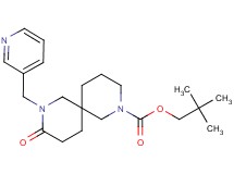 2,2-dimethylpropyl 9-oxo-8-(3-pyridinylmethyl)-2,8-diazaspiro[5.5]undecane-2-carboxylate
