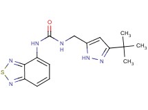 N-2,1,3-benzothiadiazol-4-yl-N'-[(3-tert-butyl-1H-pyrazol-5-yl)methyl]urea