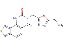 N-[(5-ethyl-1,3,4-oxadiazol-2-yl)methyl]-N'-(5-methyl-2,1,3-benzothiadiazol-4-yl)urea