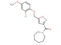 1-({5-[(2-chloro-4-methoxyphenoxy)methyl]-3-isoxazolyl}carbonyl)azepane