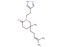 5-methyl-5-(4-methylpent-3-en-1-yl)-1-[2-(1H-pyrazol-4-yl)ethyl]piperidin-2-one