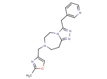 7-[(2-methyl-1,3-oxazol-4-yl)methyl]-3-(3-pyridinylmethyl)-6,7,8,9-tetrahydro-5H-[1,2,4]triazolo[4,3-d][1,4]diazepine